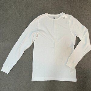 H&M Mens White Long Sleeve Thermal